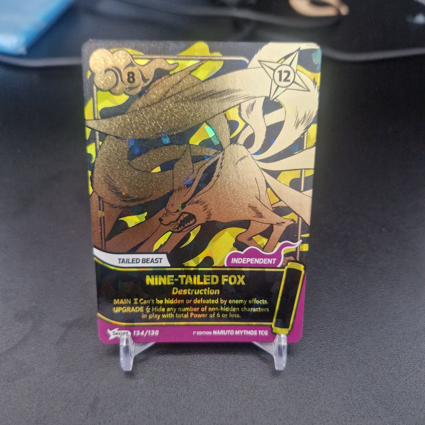 Cartes à collectionner: Nine Tailed Fox Secrete Rare Naruto Mythos first edition EN – D'occasion à Brugg AG par Sasch09