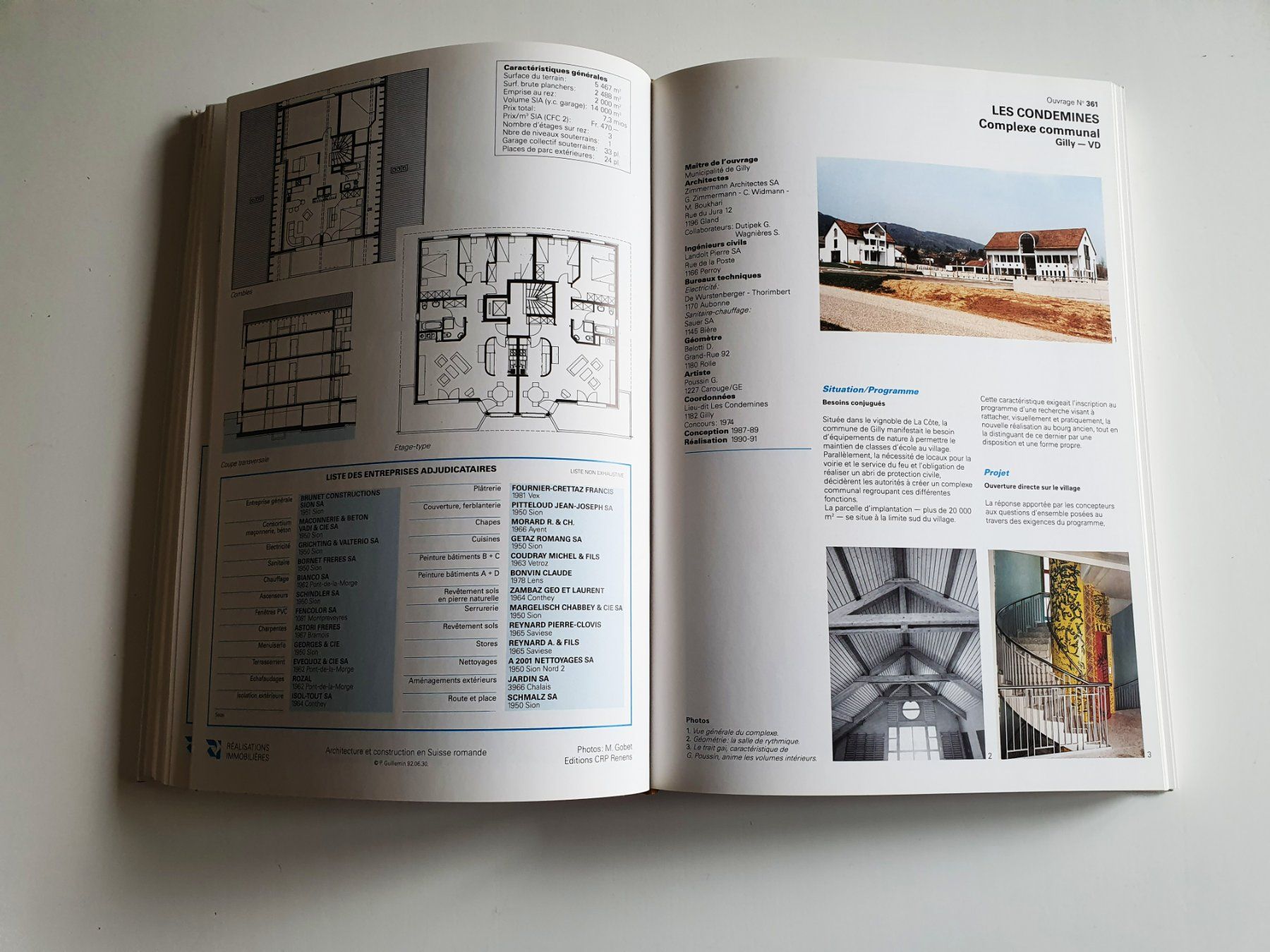 Libri: Architecture et construction, CRP, N° 5, 1992-1993 – Usato da Martigny venduto da Abm1000 3