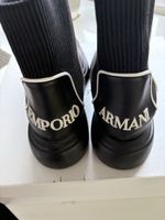 Schicke  Emporio Armani Leder Boots, Schwarz, Grösse 41