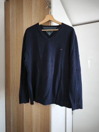 Tommy Hilfiger Pima Cotton - Cashmere Sweater, XL, dark blue