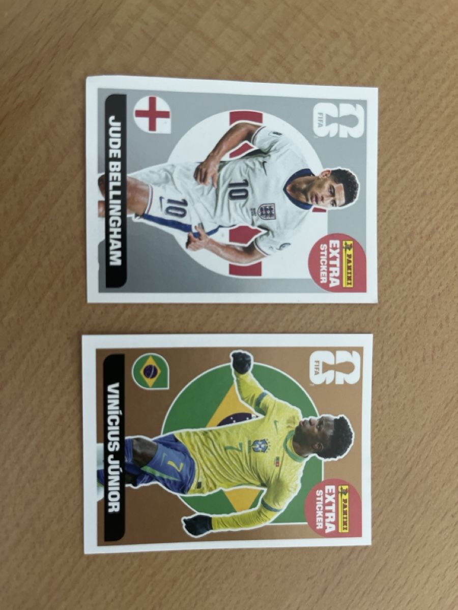 Panini Carte collezionabili: Panini Sondersticker Bellingham und Vini – Nuovo (secondo la descrizione) da Kefikon TG venduto da Schranger7