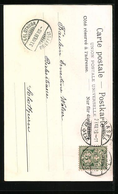 Cartoline postali: Basel, Ehemaliger Garten der Deutschritt – Usato da Berlin venduto da bartko-reher 1