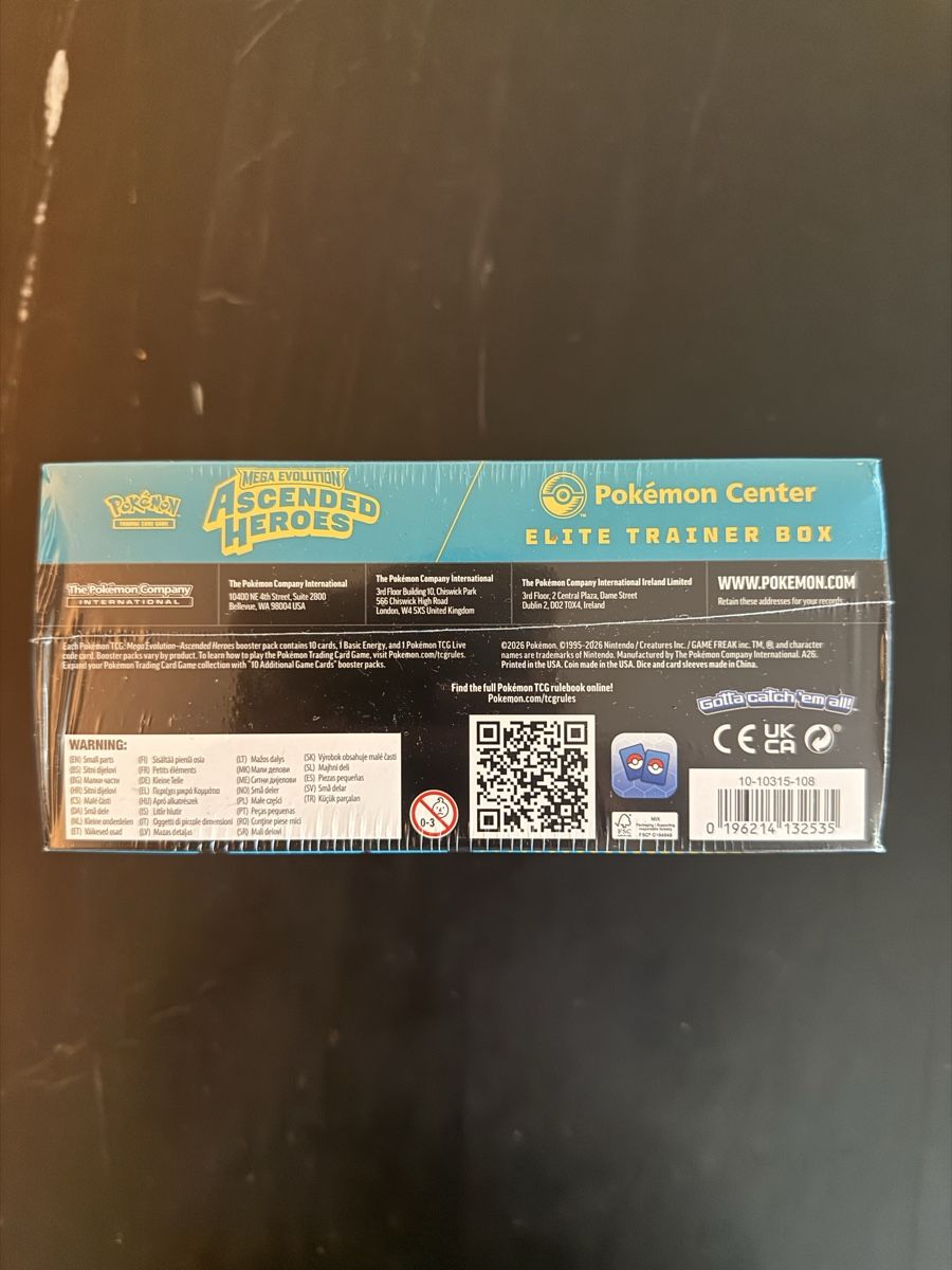Pokémon Carte collezionabili: Pokémon Mega Evolution Ascended Heroes Pokemon Center ETB – Nuovo e nell'imballaggio originale da Horn venduto da CornerPlanet 3