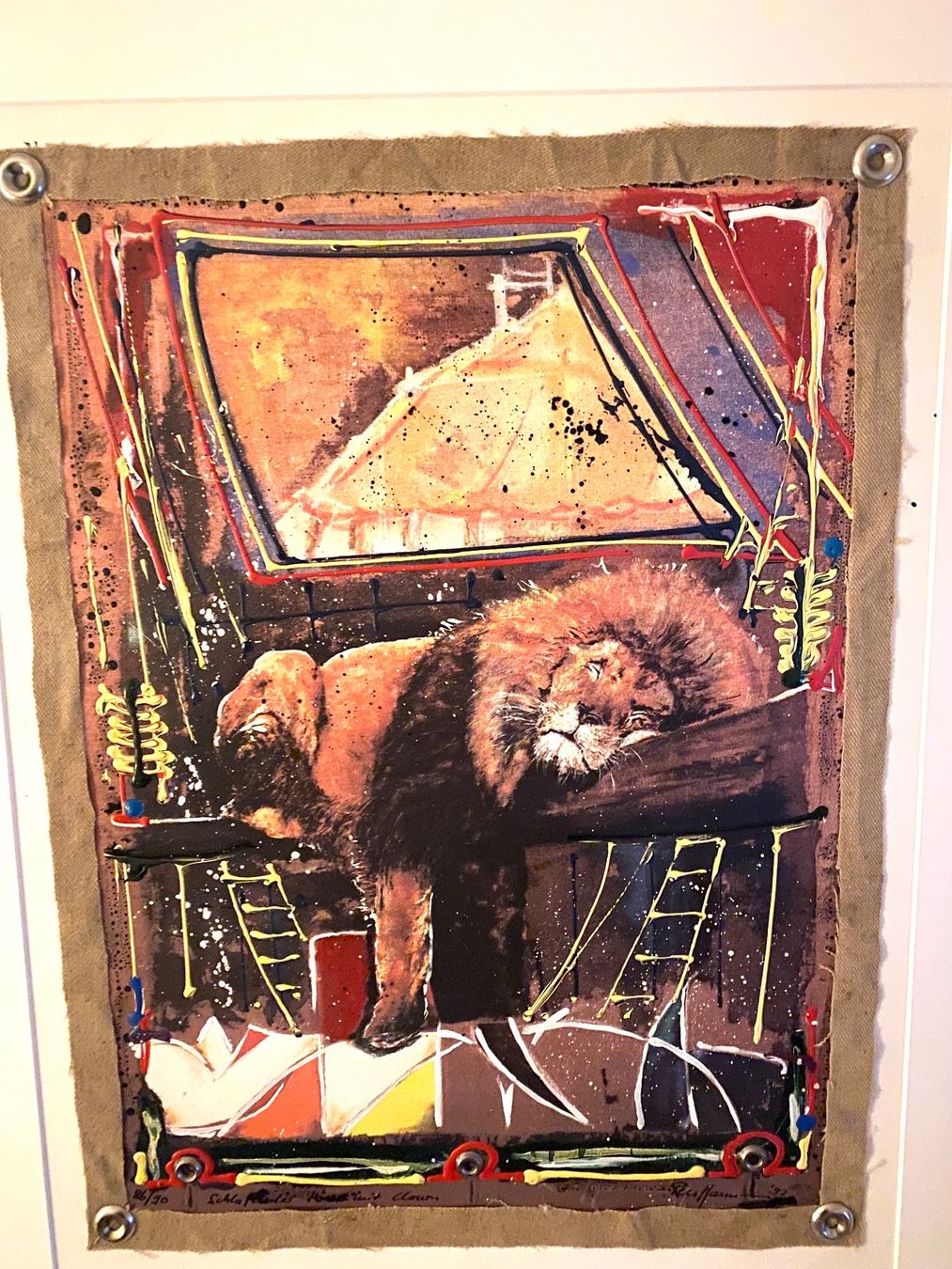 Poster & Bilder: Schlafender Löwe mit Clown - Renmann – Neu (gemäss Beschreibung) aus Solothurn von ilook87 2