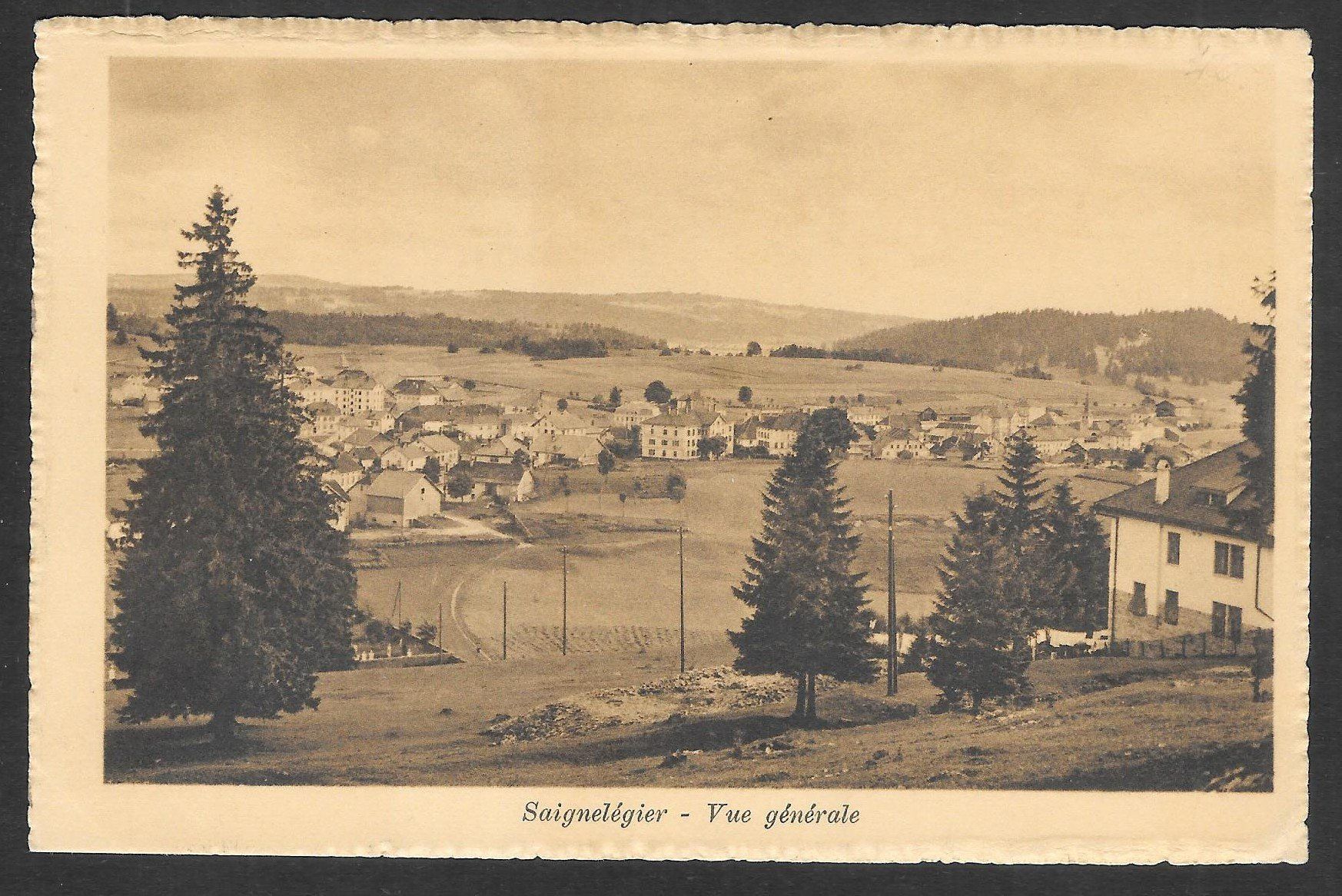 Cartes postales: Saignelégier Vue générale – D'occasion à Olten par clotaldi