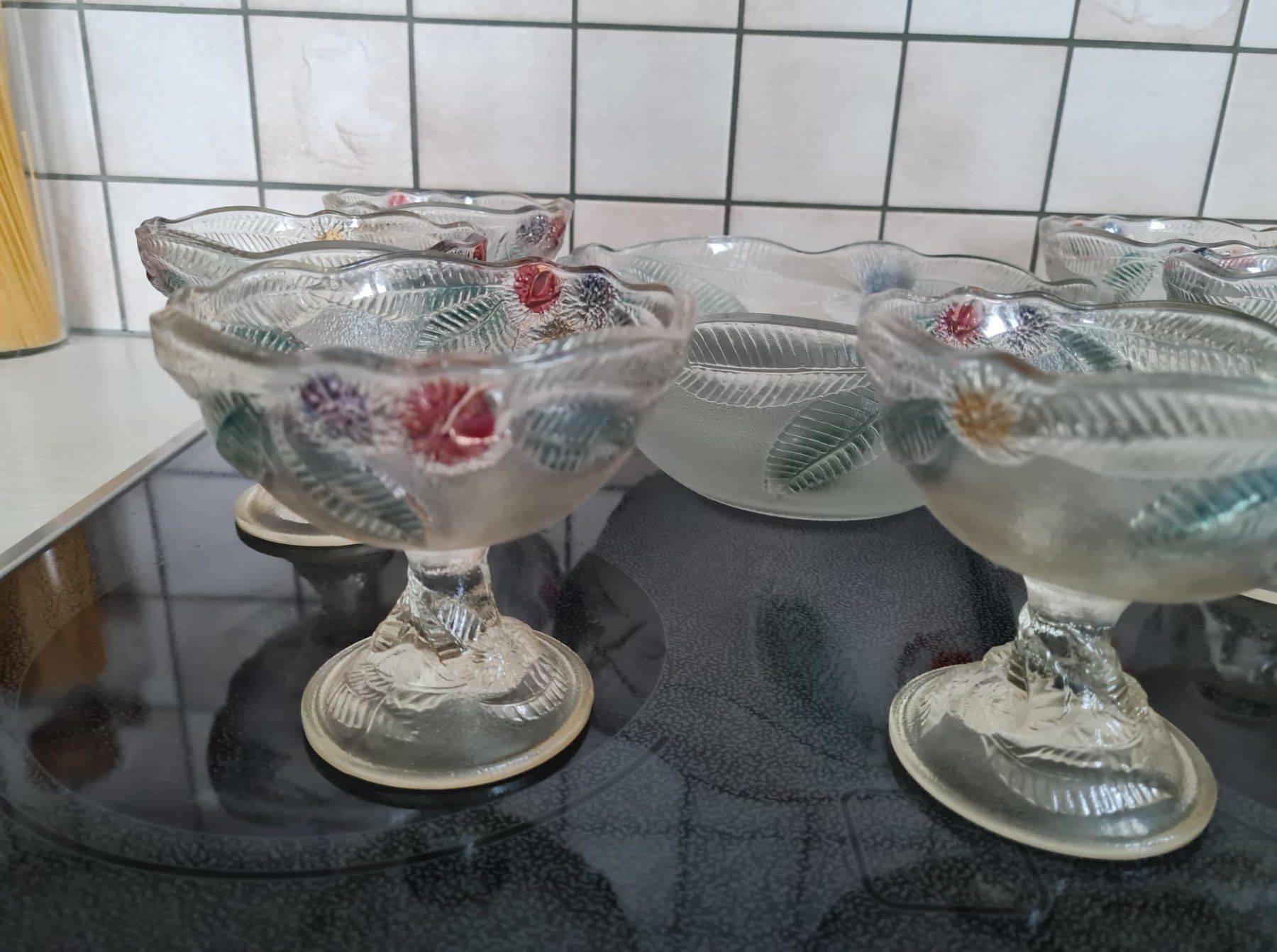 Migros Set di piatti: Dessert Geschirr mit Blumen – Usato da Salez venduto da muss-ich-haben-02 2