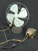 Vintage Mid-Century - Tischventilator mit Trafo - 1940er