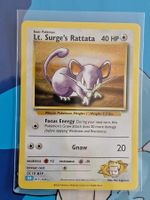 Lt. Surges Rattata Holo  CLB Retro Reprint TCG Classic