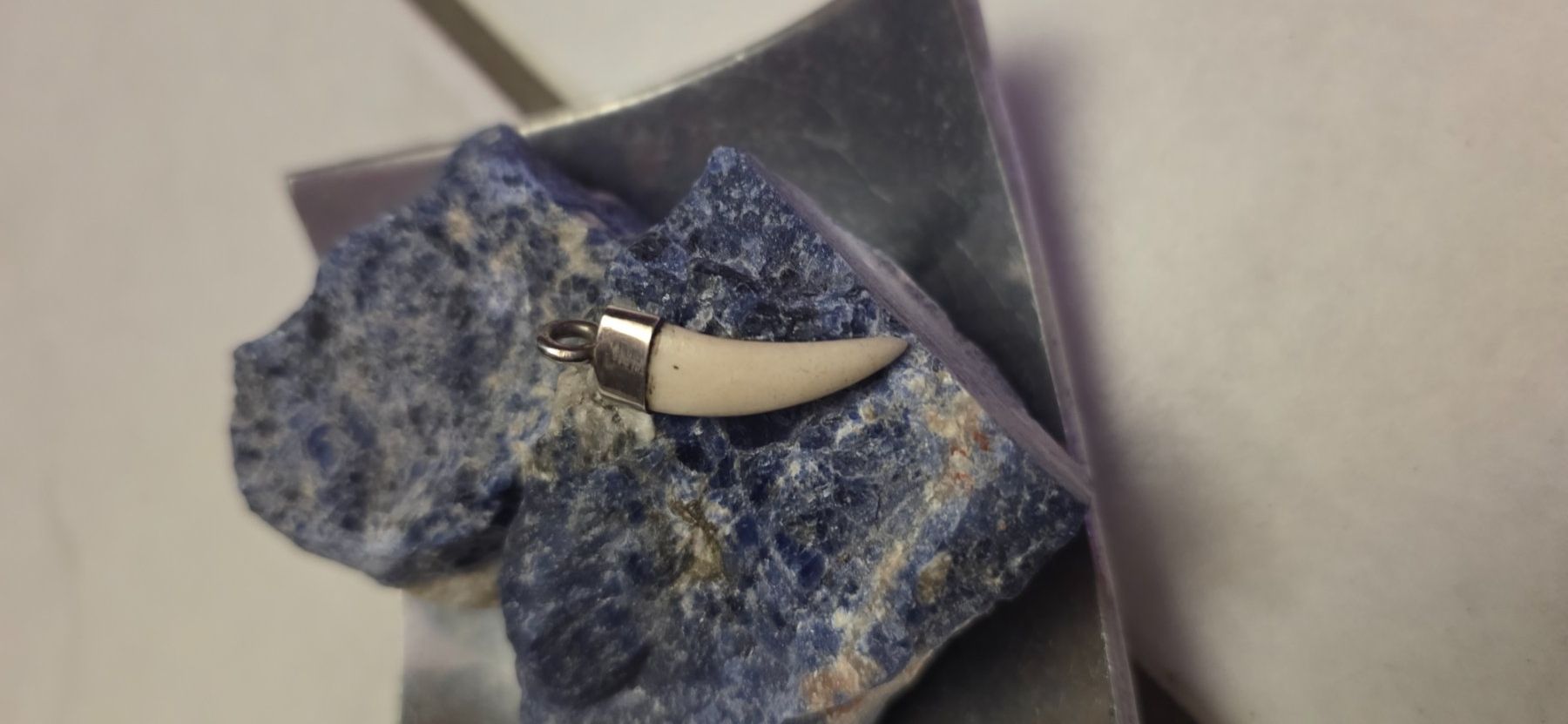 Anhänger: Anhänger Silber 925/Knochen in Zahnform – Neu (gemäss Beschreibung) aus Fislisbach von Eye-Arts 1