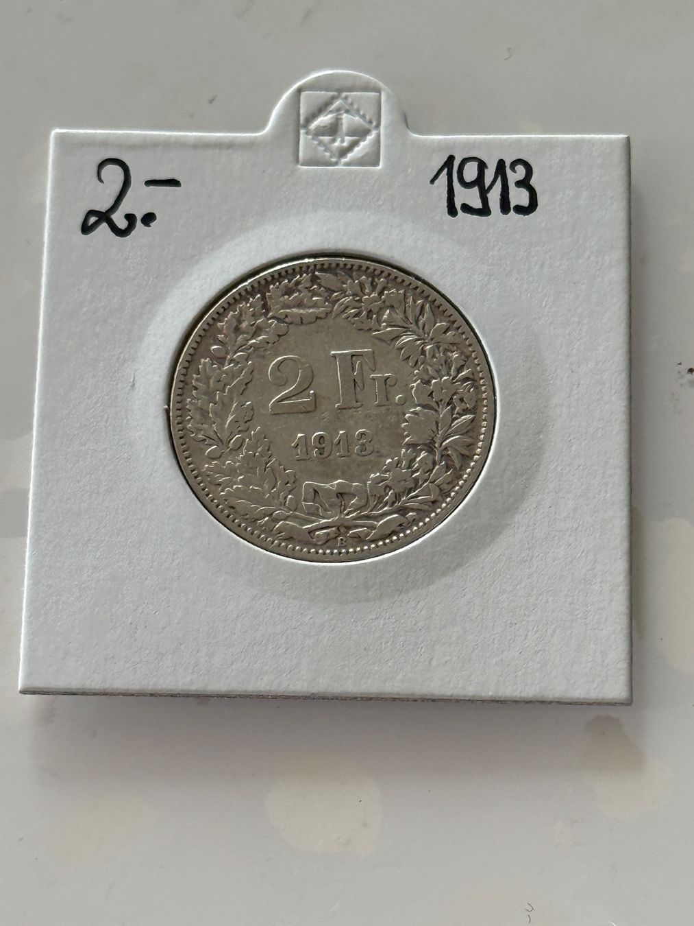 Tutti le monete: 2 Franken 1913  Rar – Usato da Wallisellen venduto da SWISS_SILVER1