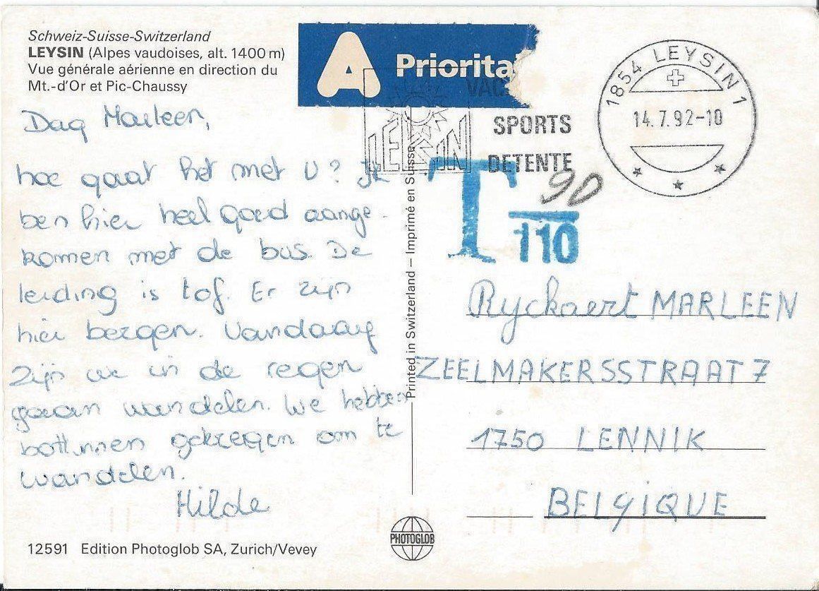 Cartoline postali: Leysin VD – Usato da Rothrist venduto da Stranglehold 1