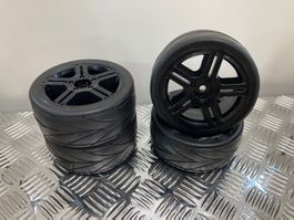 Kompletträder RC Modell 1:10 «High Grip Arrow» 26mm NEU!
