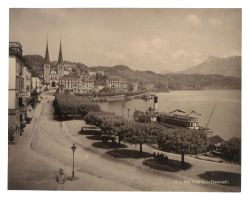 Photoglob, um 1895, Lucerne la Promenade 406
