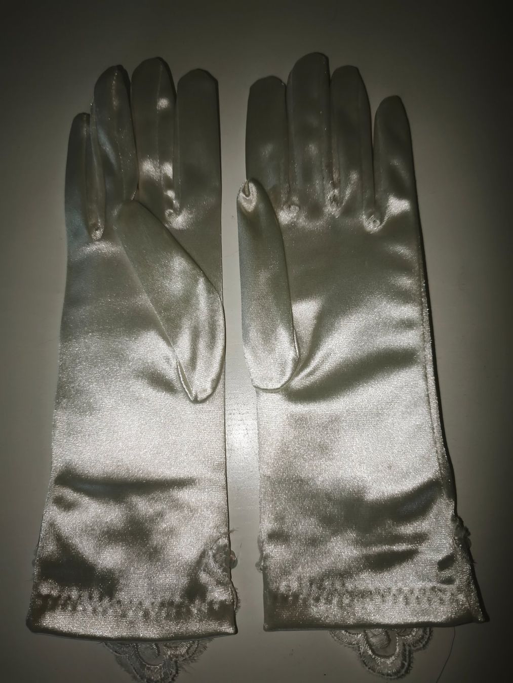 Guanti & manicotti: Braut Handschuhe weiss – Nuovo (secondo la descrizione) da Zeglingen venduto da Vanillacoke 3
