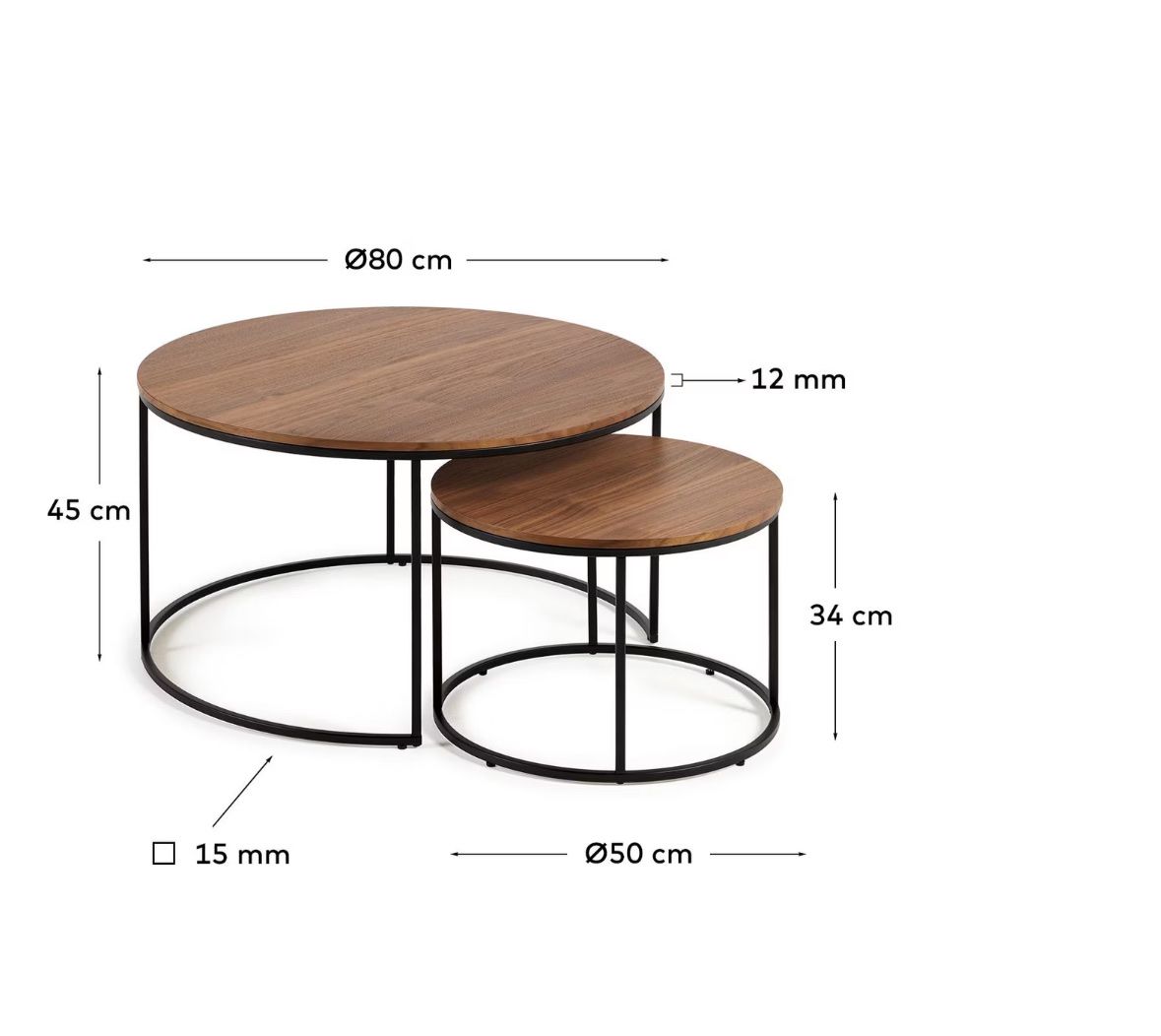 Kave Home Tavoli: Kave Home Yoana Coffee + Side Tables – Usato da Dübendorf venduto da mag_2yvm 6
