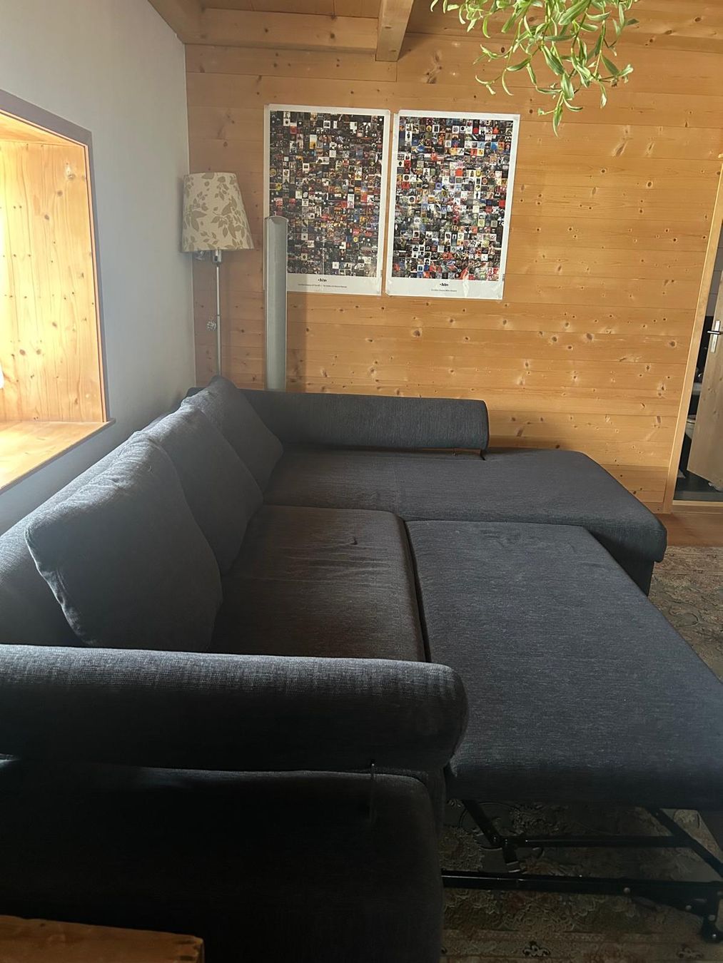 Divani: Ecksofa dunkelgrau, mit Bettfunktion & Stauraum – Usato da Cazis venduto da Vinyloo 2