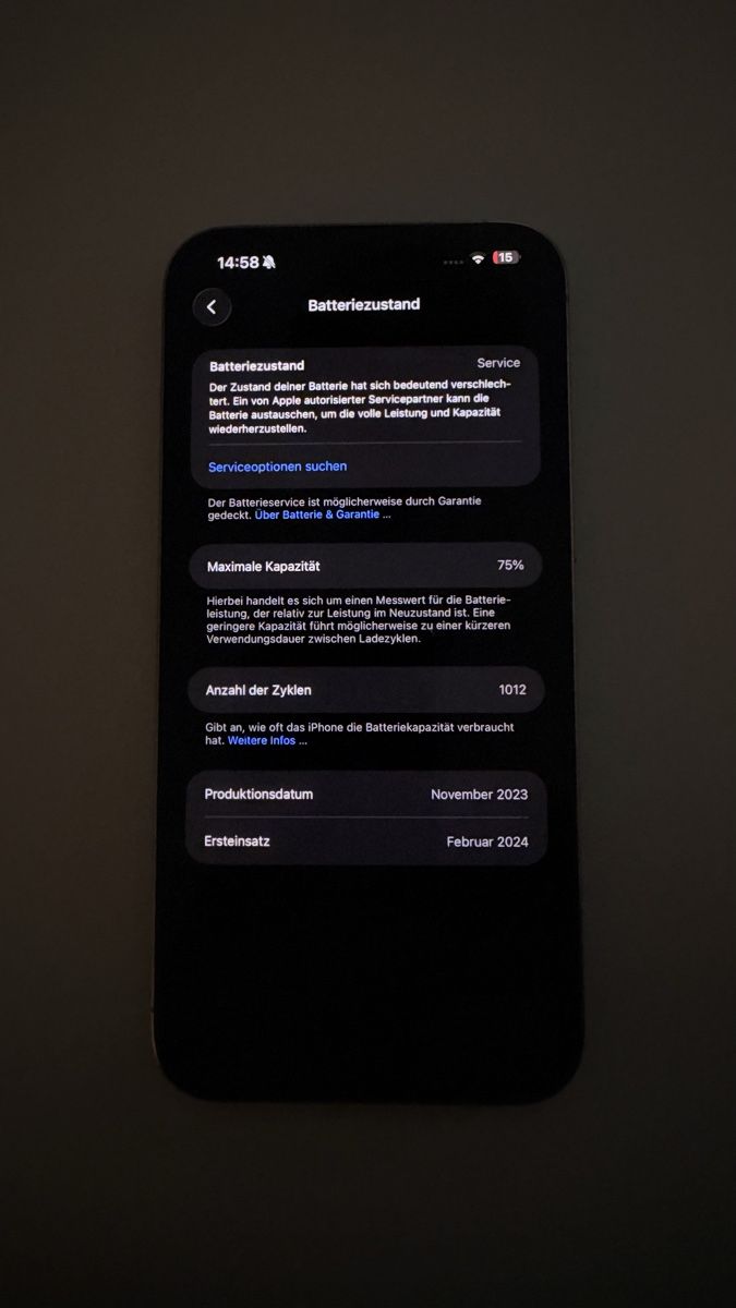 Apple Handys / Smartphones: iPhone 15 Pro Max – Gebraucht aus Liestal von ves_q5rt 5