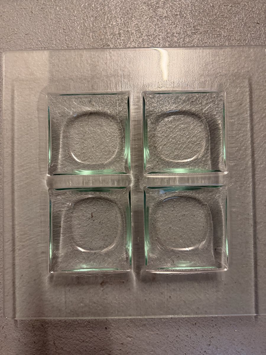 Piatti di portata: 2x Glasplatten/Servierplatten für Apéro oder Deko Top! – Nuovo (secondo la descrizione) da Wil SG venduto da Sergione 1