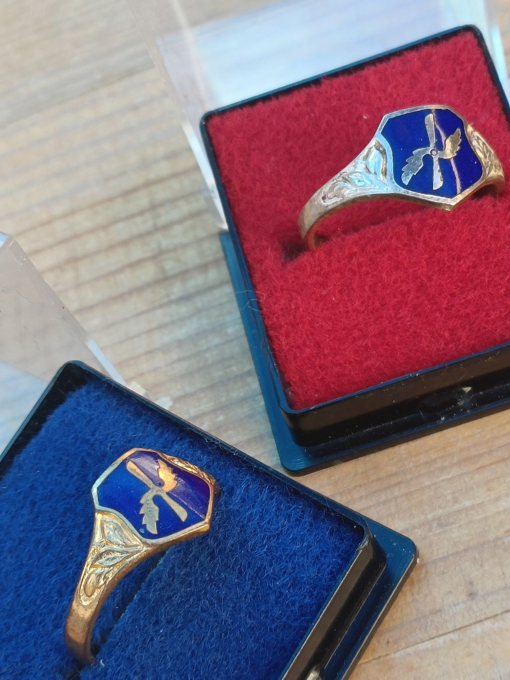 Schweizer Armee Uniformi: Historische Schweizer Militär Ringe Schweizer Luftwaffe 1930 – Usato da Brugg AG venduto da Ente015 3