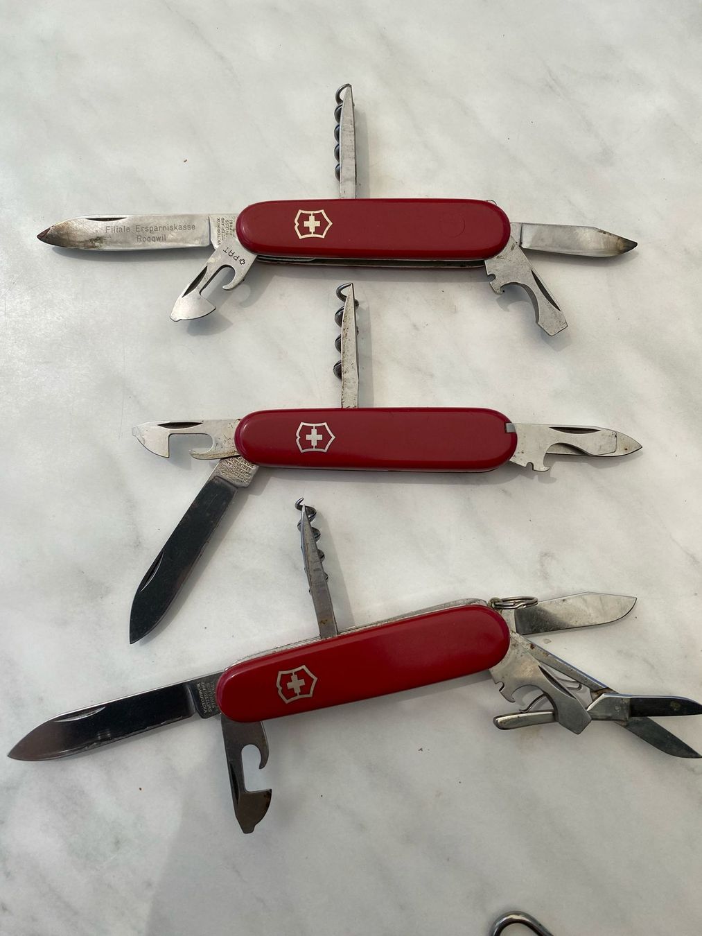 Victorinox Taschenmesser: 3x Original Victorinox Sackmesser – Gebraucht aus Walkringen von Levisticum 4