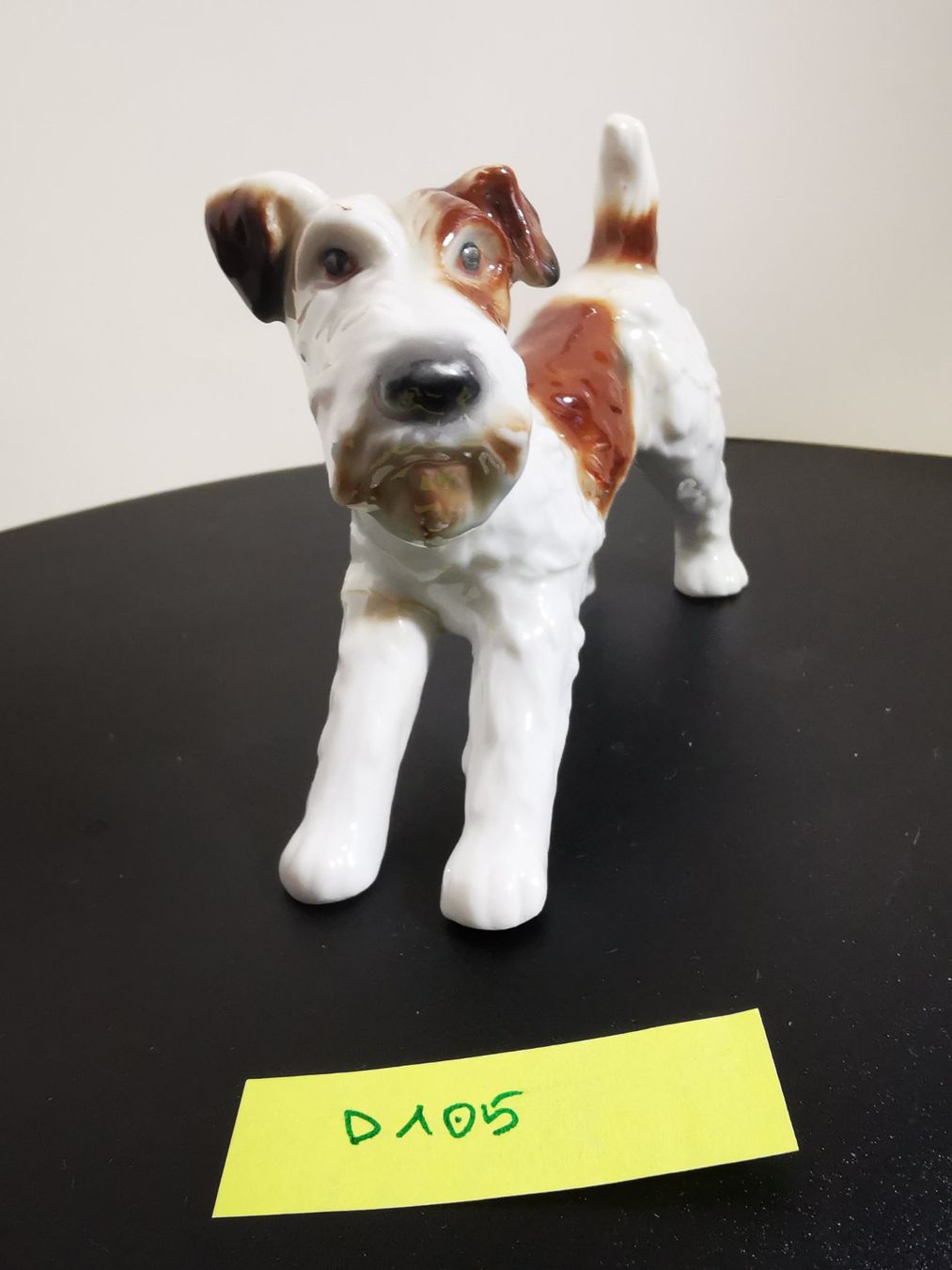 Statuette: Hundefigur Drahthaar Terrier; Wire Fox Terrier – Usato da Dübendorf venduto da aschiduebendorf 1