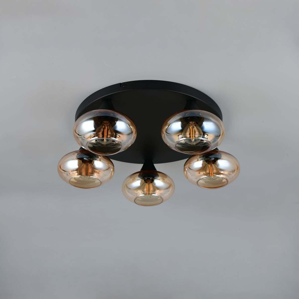 Lampadari & plafoniere: Deckenleuchte, Glas, Amber, 49 cm Ø – Nuovo (secondo la descrizione) da Kreuzlingen venduto da Smart-Light 2