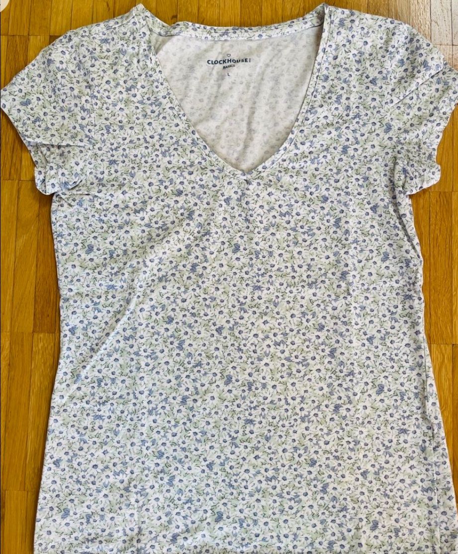 C&A T-shirt: Blumiges Shirt Grösse S – Usato da Ittigen venduto da franzis6 2