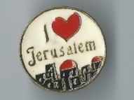 Plaketten & Abzeichen: Jerusalem Pin – Gebraucht aus Zürich von t24_de