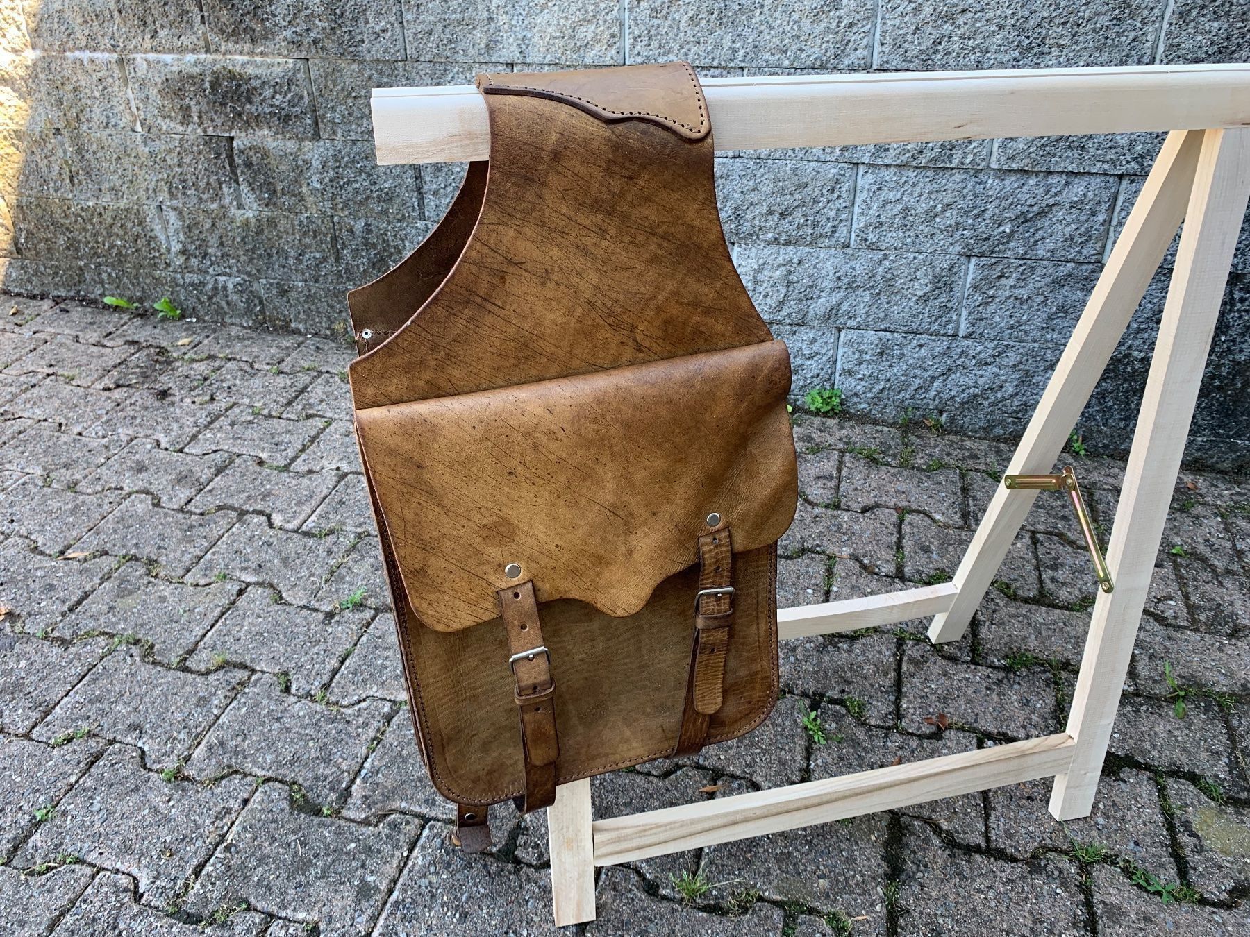 Mofas: schöne Satteltaschen aus Leder – Gebraucht aus Feldbach von Olive1 4