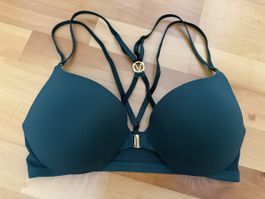 Victoria's Secret BH dunkles Grün Grösse 75D Frontverschluss