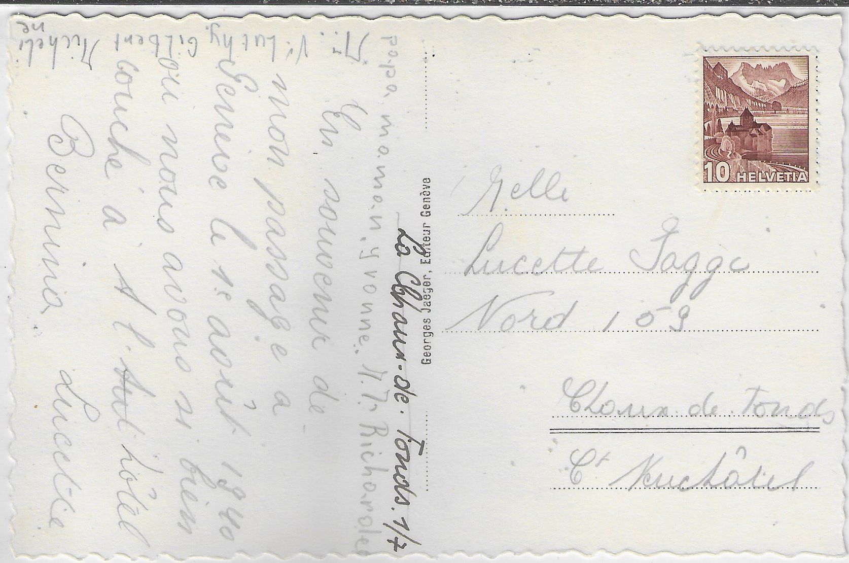 Cartoline postali: Geneve - Place et Gare de Cornavin - Tram – Usato da Ettingen venduto da Kartenplanet 1