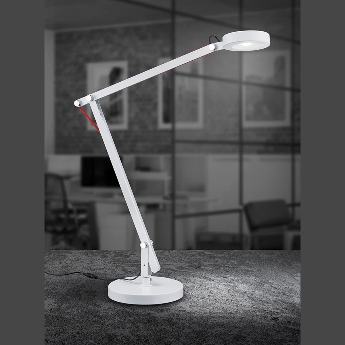 Lampade: Tischleuchte, 90 cm Höhe, Weiss – Nuovo (secondo la descrizione) da Kreuzlingen venduto da Smart-Light 1