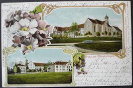 Gruss aus MÜNSTERLINGEN Stabstempel 1904