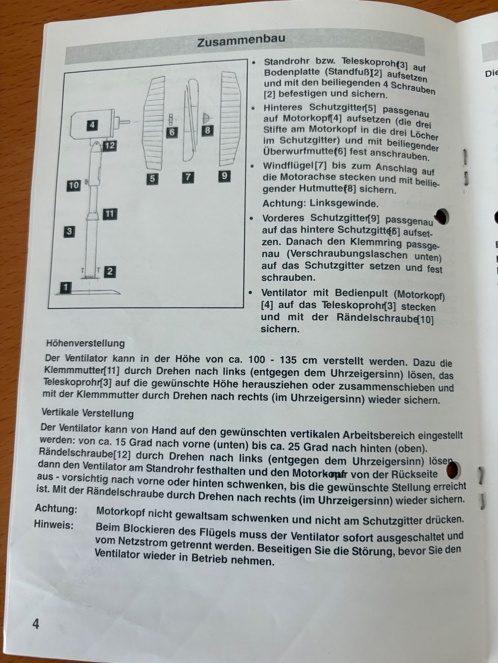Ventilatoren: Stand-Ventilator FAKIR VE 45 SF – Gebraucht aus Hombrechtikon von Rosi1970 5