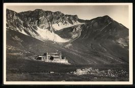 Parsennhütte, Berghütte mit Blick auf 