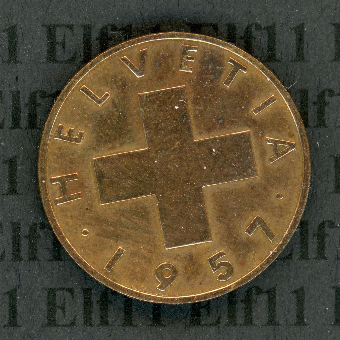 Tutti le monete: CHF___0.02 1957 vz 2 Rappen – Usato da Widnau venduto da Elf11