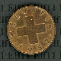 CHF___0.02 1957 vz 2 Rappen