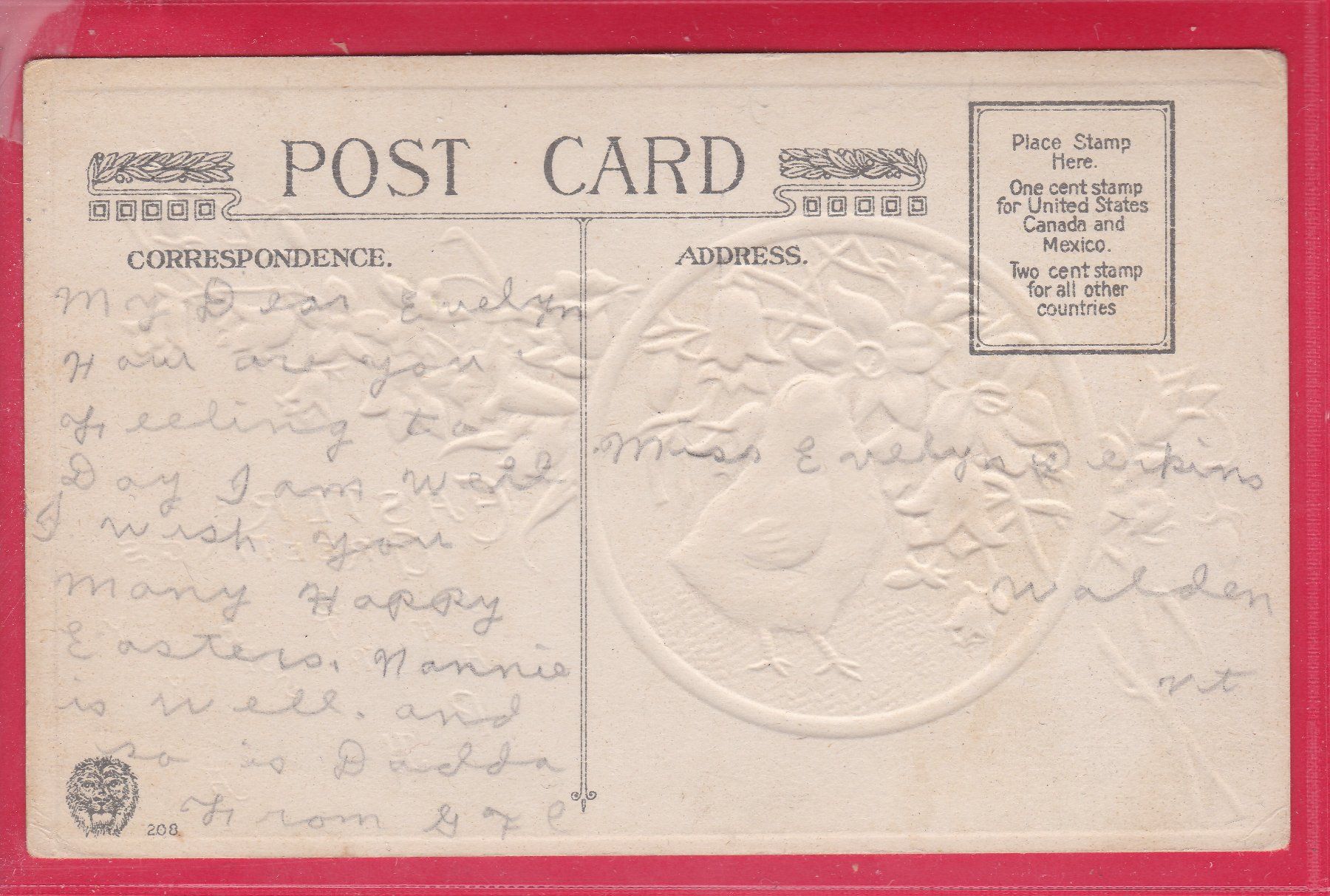 Cartoline postali: PRÄGEKARTE, EASTER GREETINGS – Usato da Oberrieden venduto da Gebirgsstelze 1