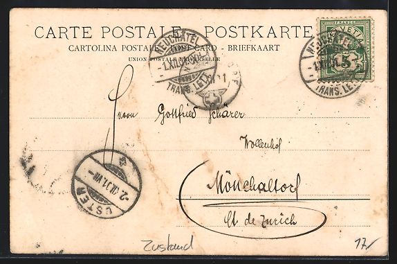 Cartes postales: AK Neuchâtel, Port, 1901 – D'occasion à Berlin par bartko-reher 1