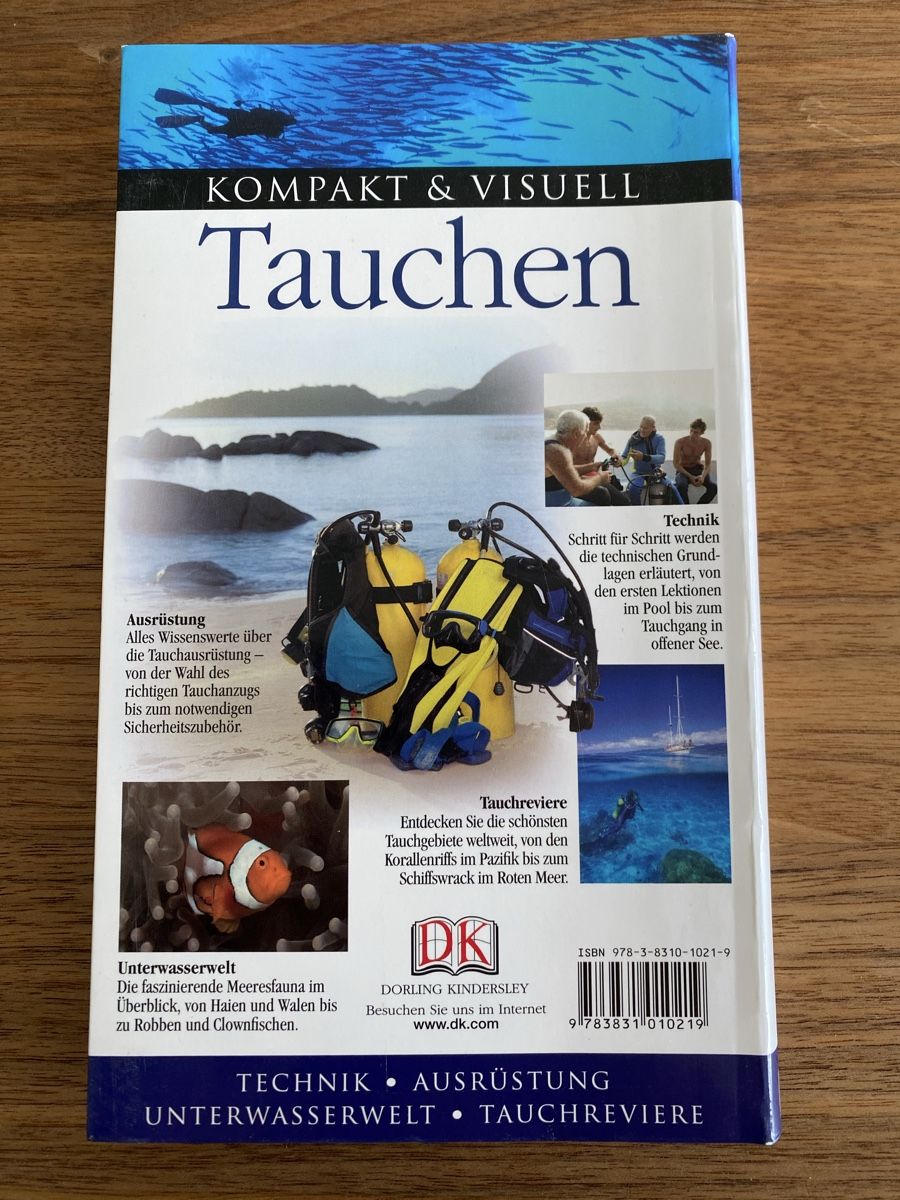 Bücher: Tauchen Ratgeber, kompakt & visuell – Gebraucht aus Wiezikon b.Sirnach von talamona94 1