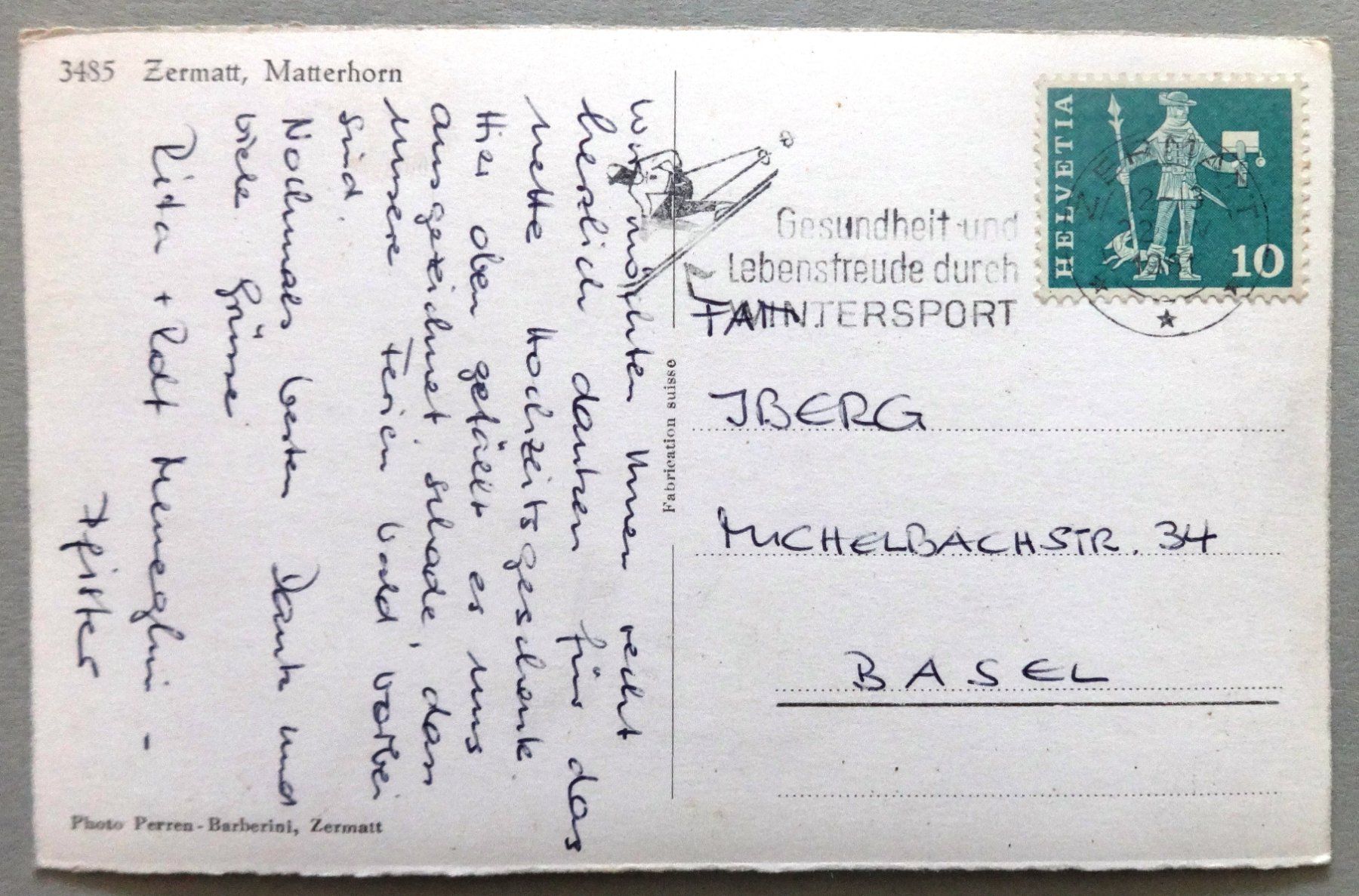 Cartes postales: Zermatt, Matterhorn – D'occasion à Fétigny par Billy2miny 1