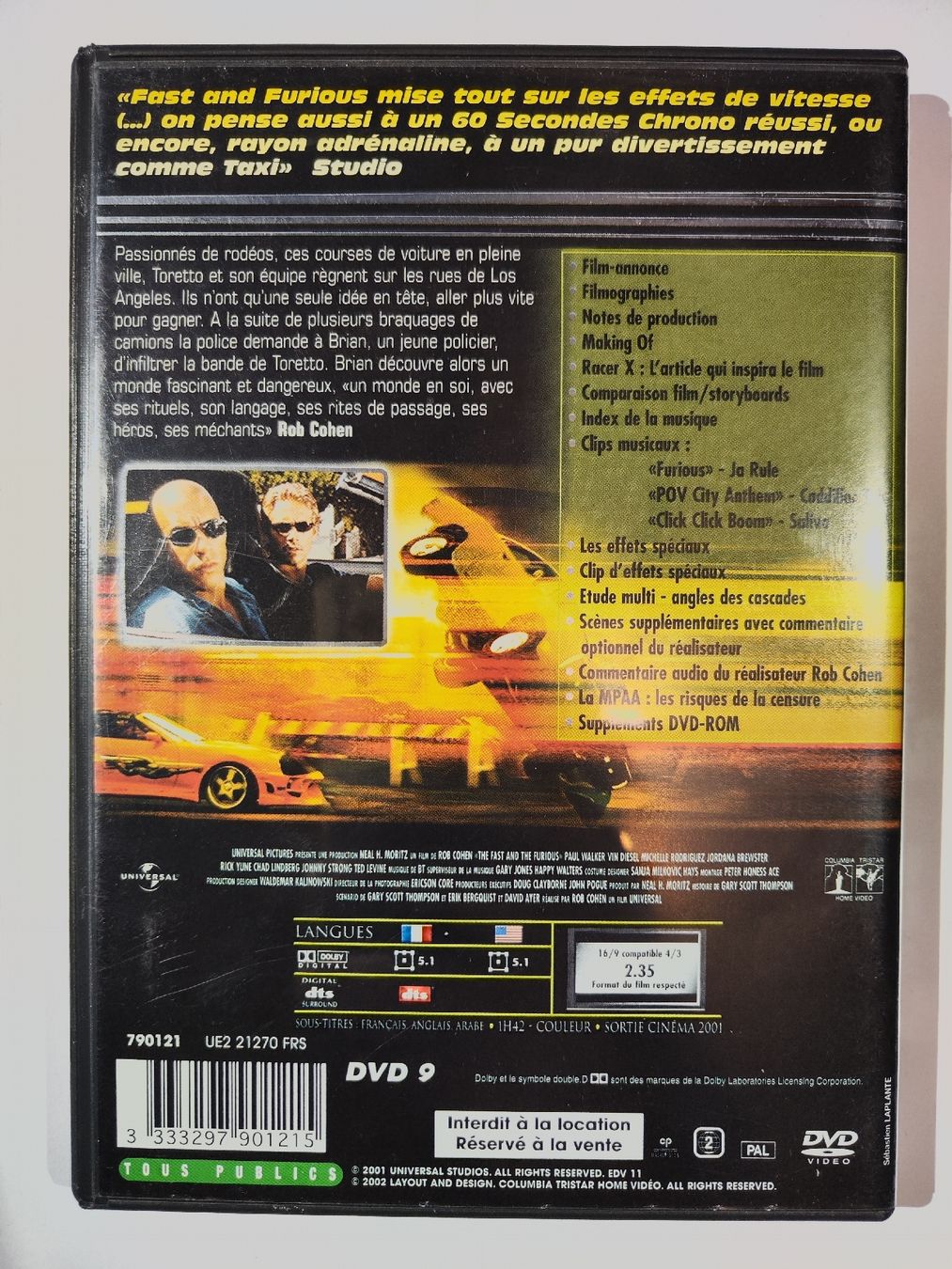 Tous les DVDs: DVD - Fast and Furious – D'occasion à Commugny par Teksen 1