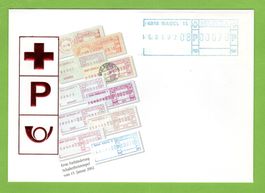 2002  Erste Farbänderung des Schalterfreistempel 15.1.02