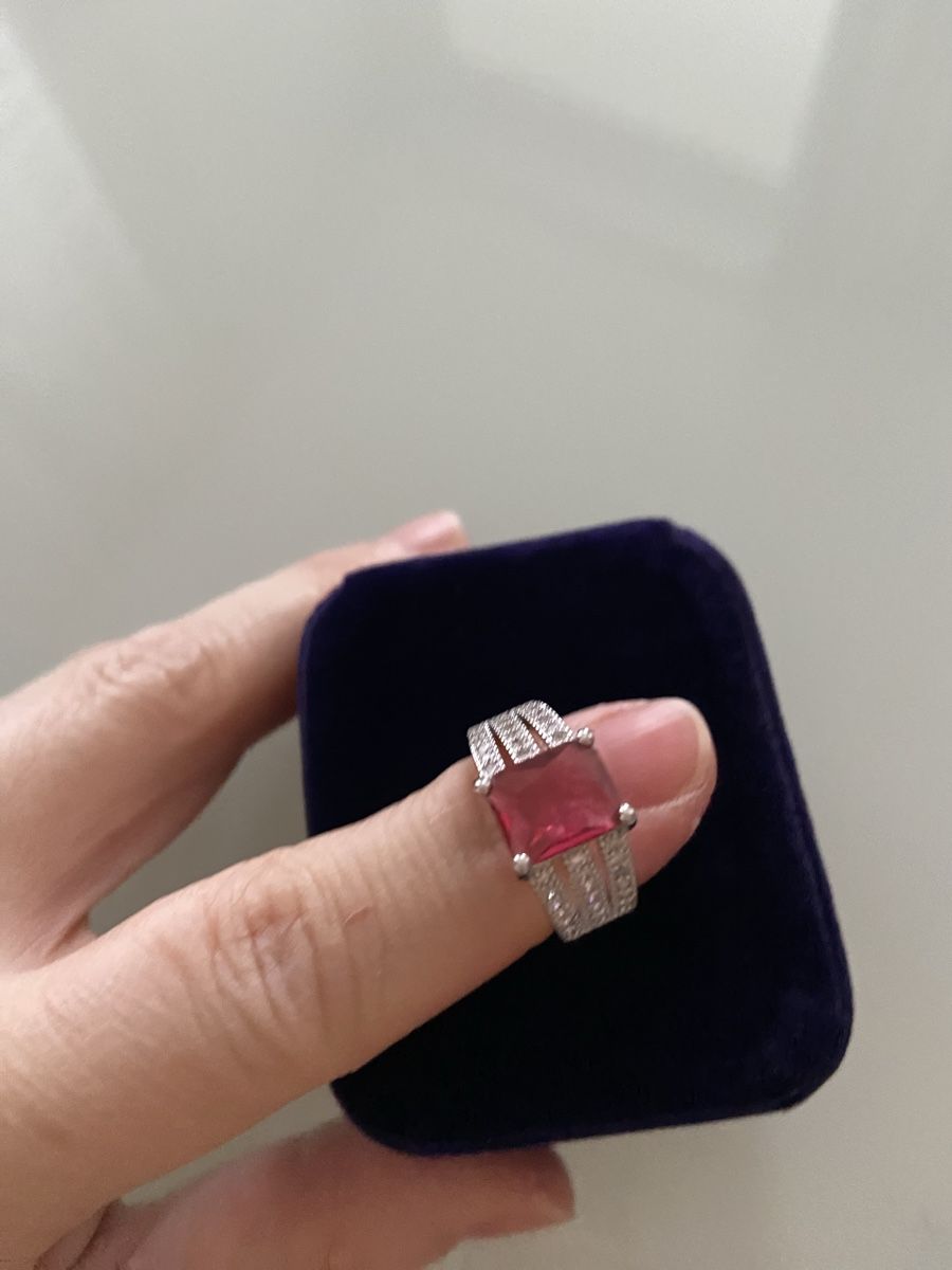 Anelli: Ring mit rotem Zirkonia/ Modeschmuck – Nuovo e nell'imballaggio originale da Bülach venduto da kittygismo 3
