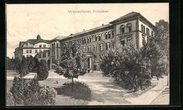 AK Winterthur, Technikum mit Park, 1909