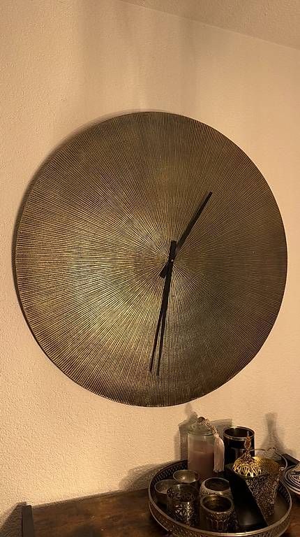 Orologi da terra & Orologi da parete: KOBE Wanduhr aus Metall, messingfarben D74 – Usato da Zürich venduto da FFidan
