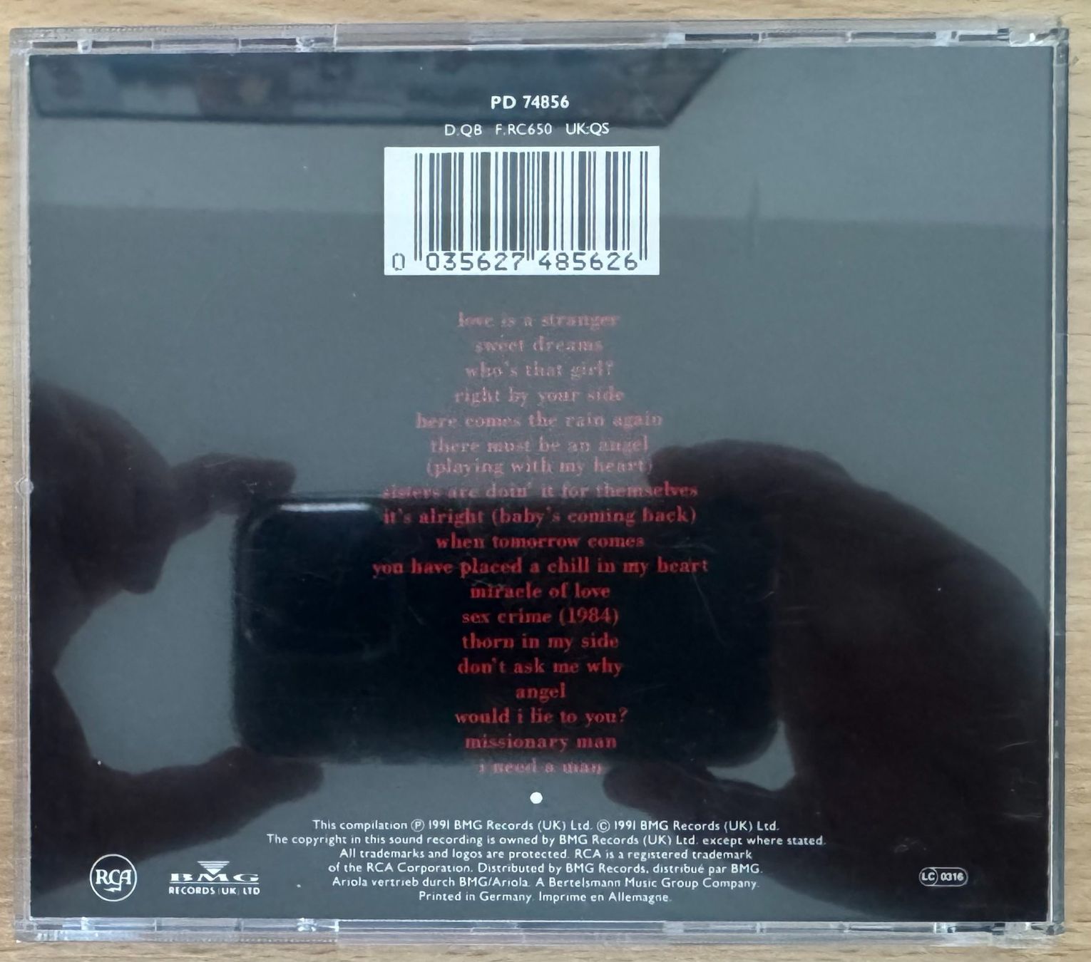 CD: Eurythmics: Greatest Hits – Usato da Zürich venduto da recordman01 1