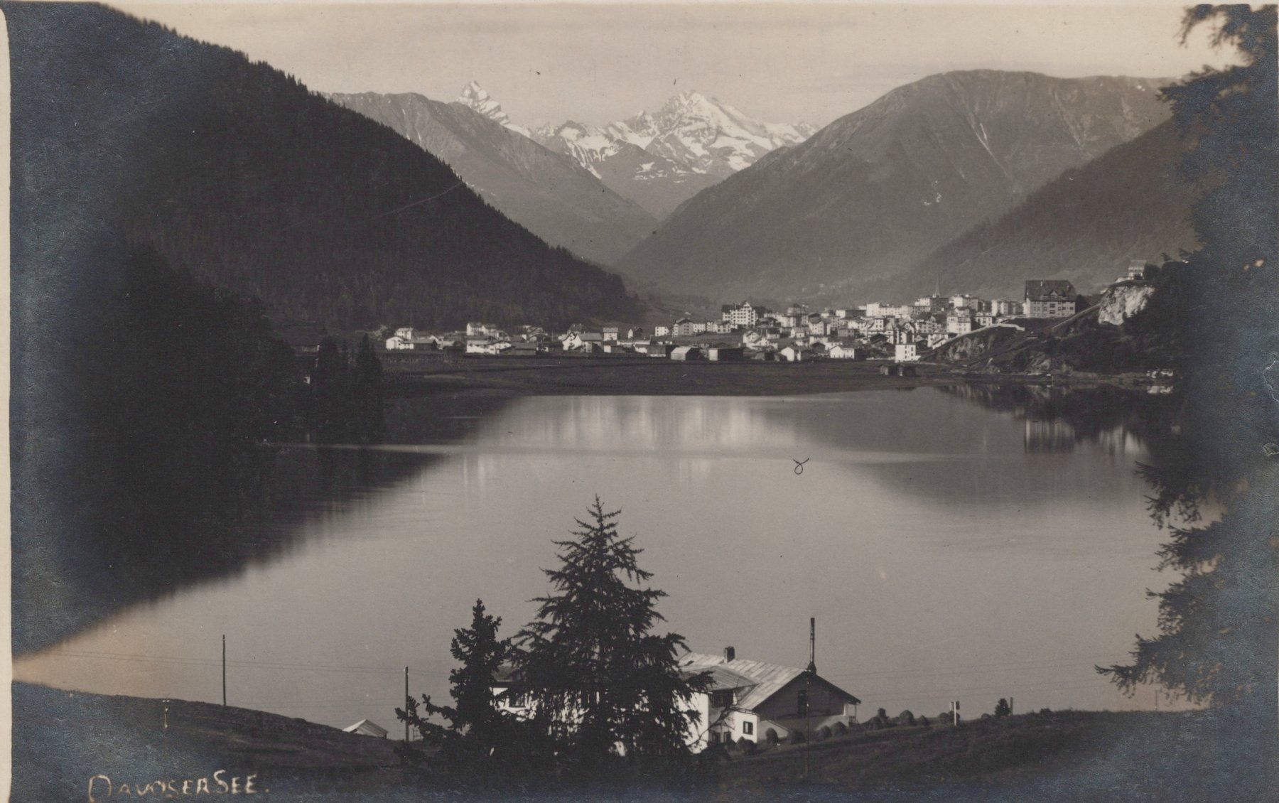 Cartoline postali: 0083 - Postkarte / Ansichtskarte - Davos Davosersee – Usato da Reinach BL venduto da Boston-Verkauf