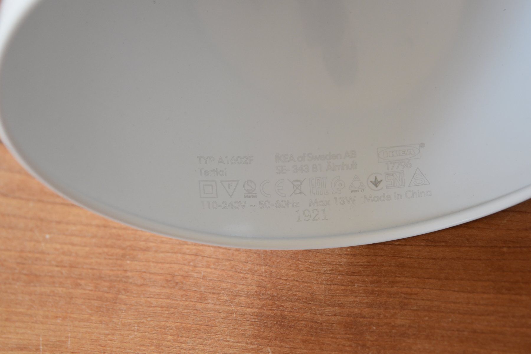 Ikea Lampade: Ikea Tertial Lampe, weiss – Usato da Wädenswil venduto da muritsch 2