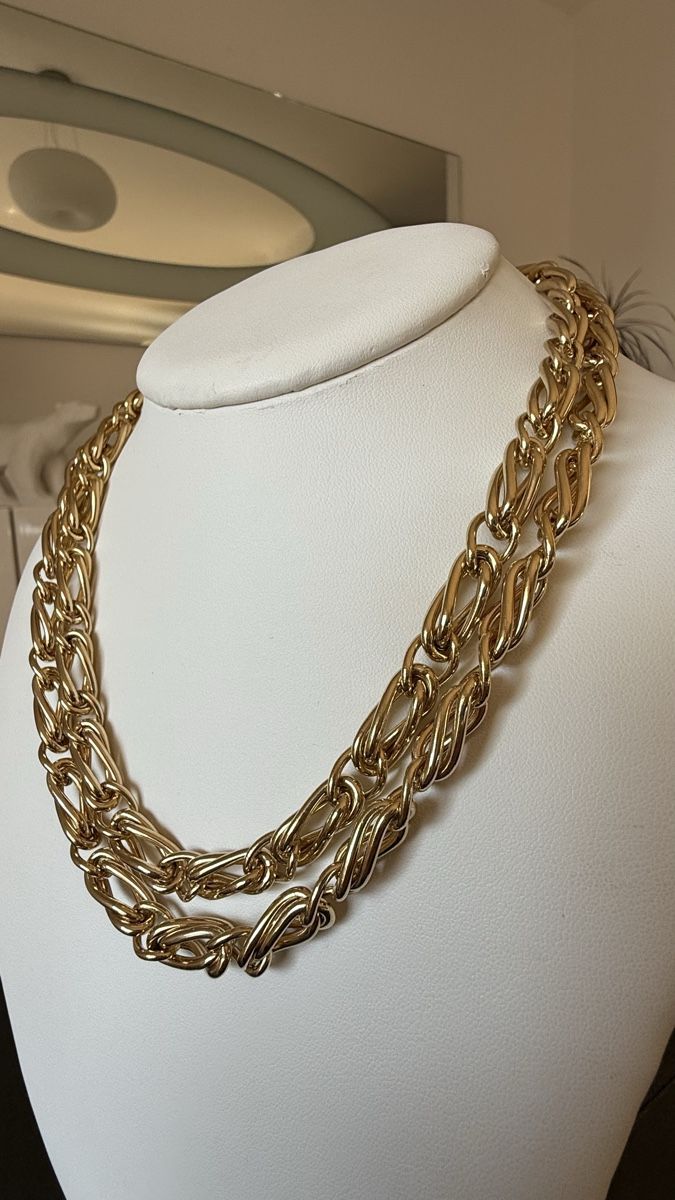 Catenine: Collier Grosse Germany plaqué or maillons, Dior – Nuovo (secondo la descrizione) da Nyon venduto da stylevintage79 5
